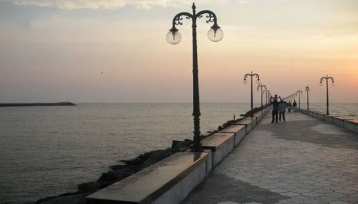 famous beach near Coimbatore