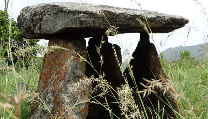 Ancient Rocks In a Field